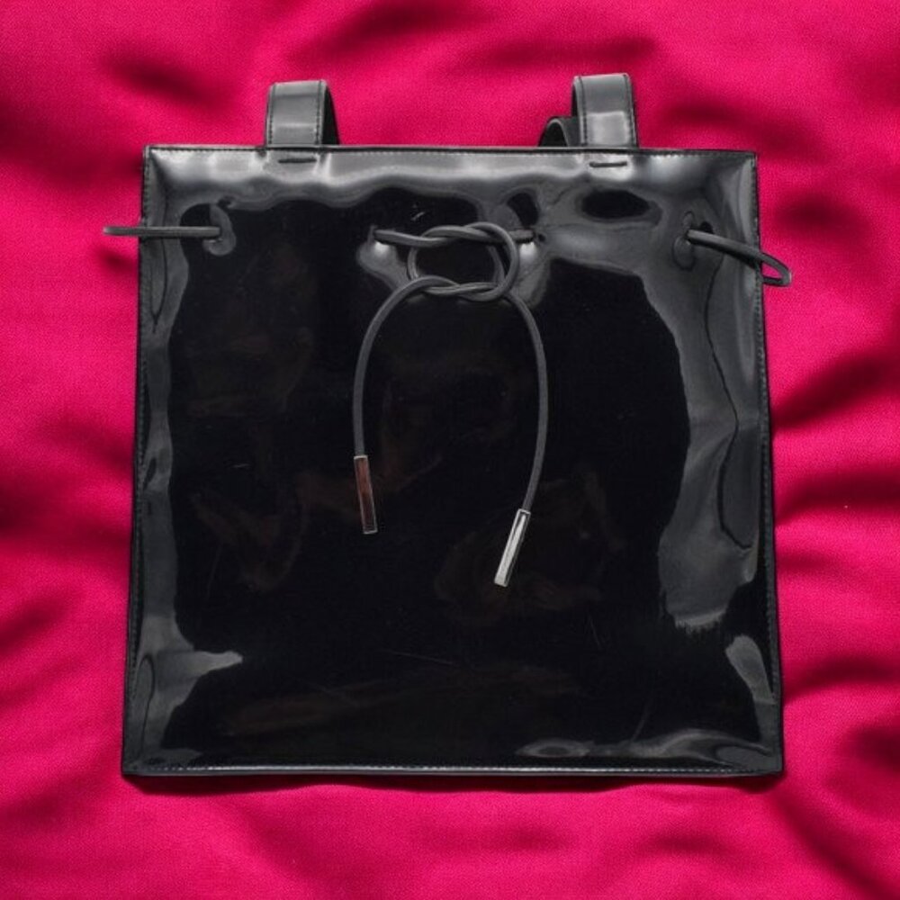 Liz Claiborn Faux Patent Leather Tote